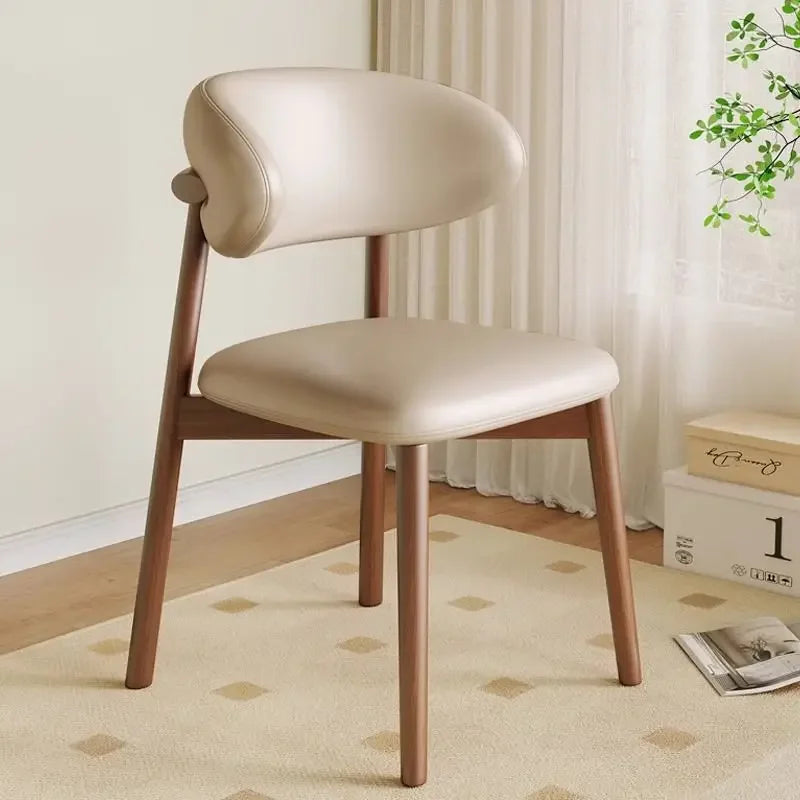 Lounge Vanity Dining Room Chairs Office Single Gamer Home Kitchen Chair Wooden Design Chaises Salle Manger Furniture XR50CY