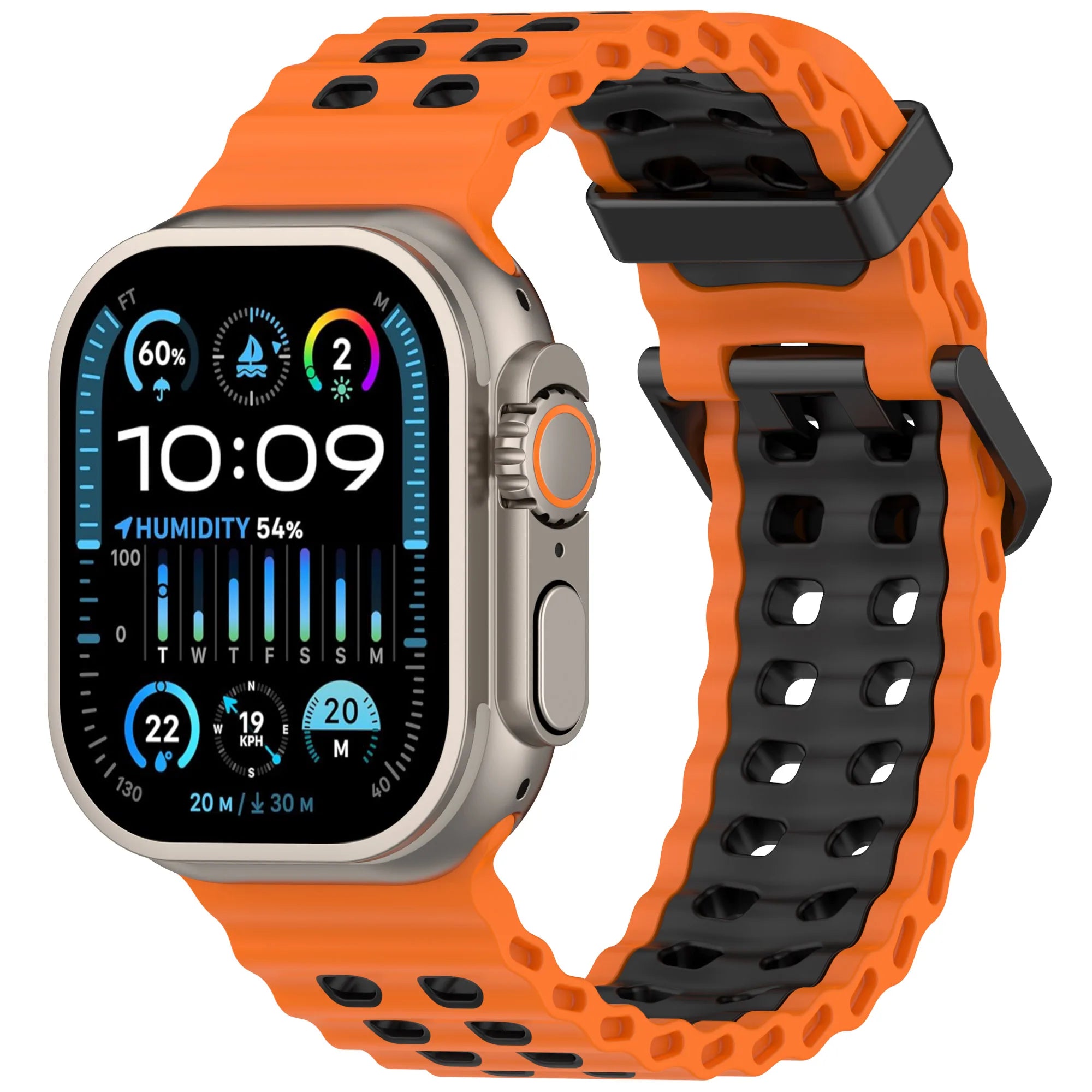 Ocean Silicone Strap for Apple Watch Band Ultra 3/2/1 49mm Series 11 10 46mm Comfortable Band IWatch 9 8 7 6 5 4 SE3 45mm 44mm