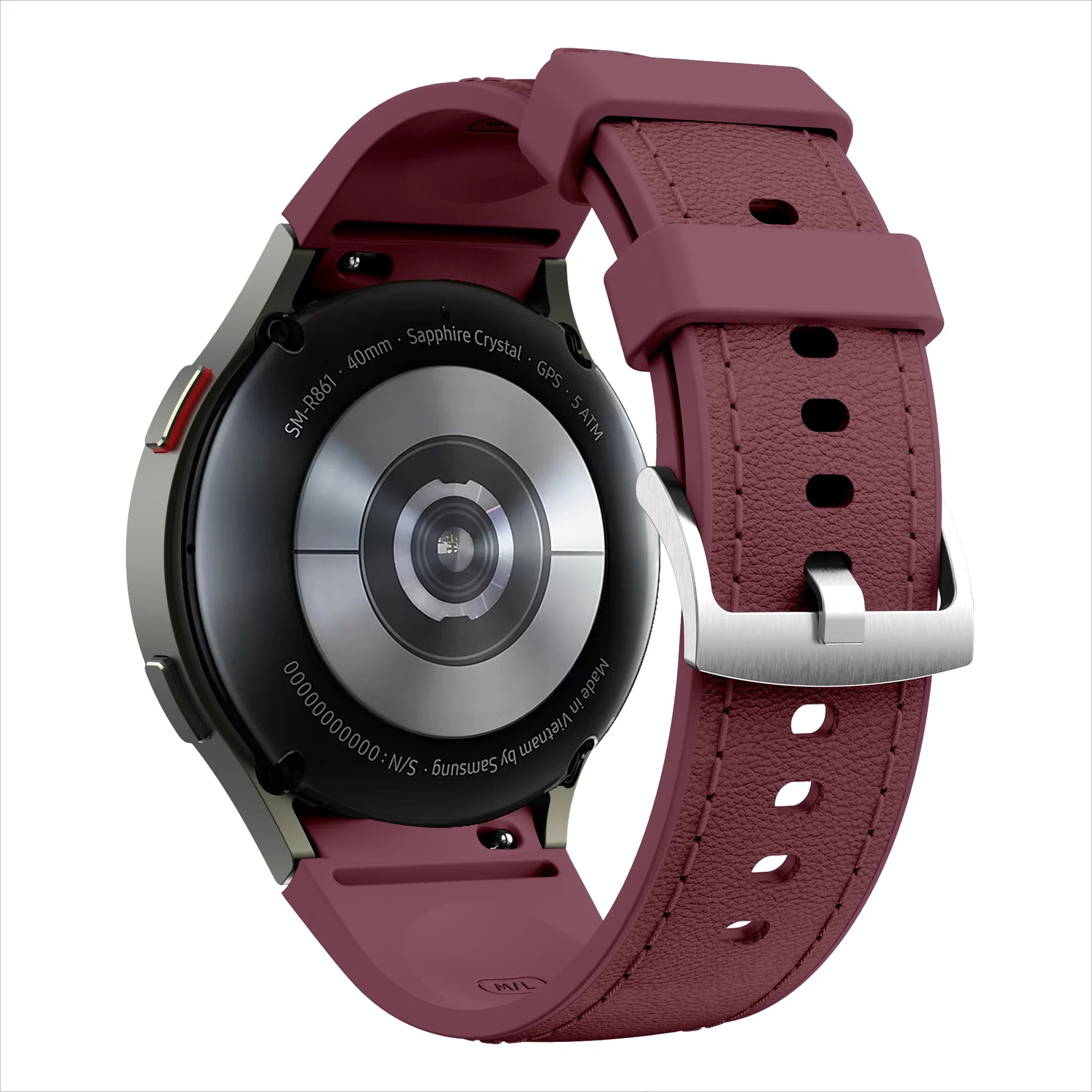 Silicone+Leather Strap for Samsung Galaxy Watch 7 6 5 4 44mm 40mm/5 Pro 45mm Wristband for Galaxy Watch 6 Classic 47mm 43mm Belt