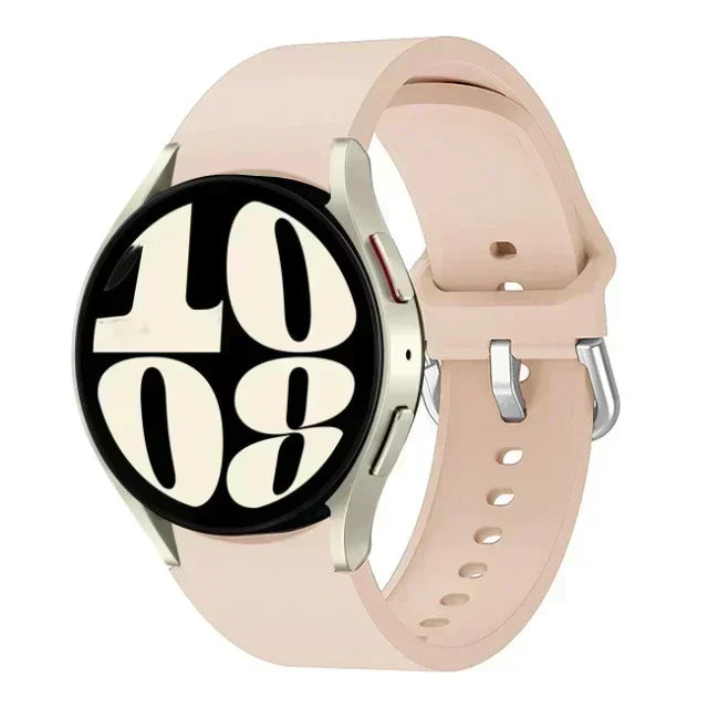 New Official Silicone Strap For Samsung Galaxy Watch 6 4 Classic 47mm 46mm 43/42mm Watchband Galaxy Watch 7 6 5 4 40mm 44mm Belt
