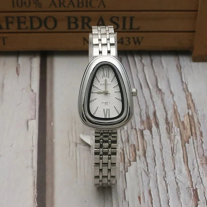 Luxury Brand Women Snake Dial Watch Ladies Fashion Red Leather Strap Quartz Wristwatch Female Gift Dropshipping Clock Relogio
