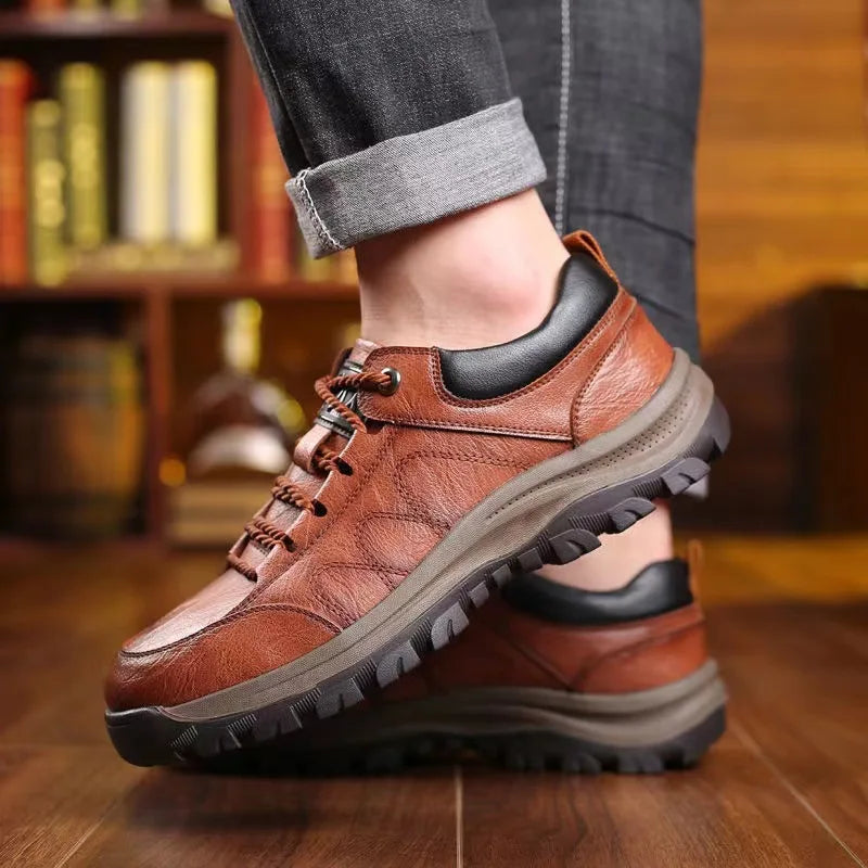 Comfortable Street Trendy Running fashion men's shoes  Non-Slip Outdoor Lace casual hiking sports shoes Large size mens sneakers