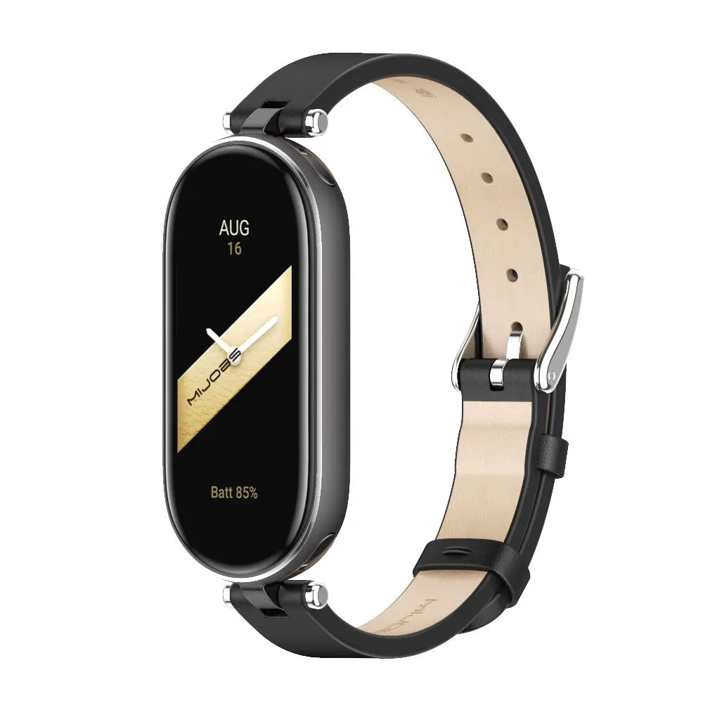 Strap for Mi Band 10 9 8 7 6 5 Watchband for Xiao mi Smart Band 9 Strap for Mi Band 8 Leather Wristband For Mi Band 7 Correa
