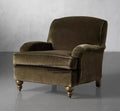 Nordic medieval style velvet fabric single seat sofa chair living room balcony study design furniture