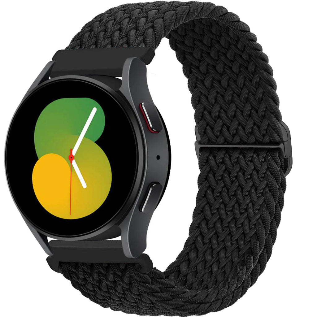 20mm 22mm Elastic Braided Nylon Strap for Huawei Watch GT6 5 4Pro 46mm Bracelet for Samsung Galaxy Watch 7 6 5 4 6/4Classic Band
