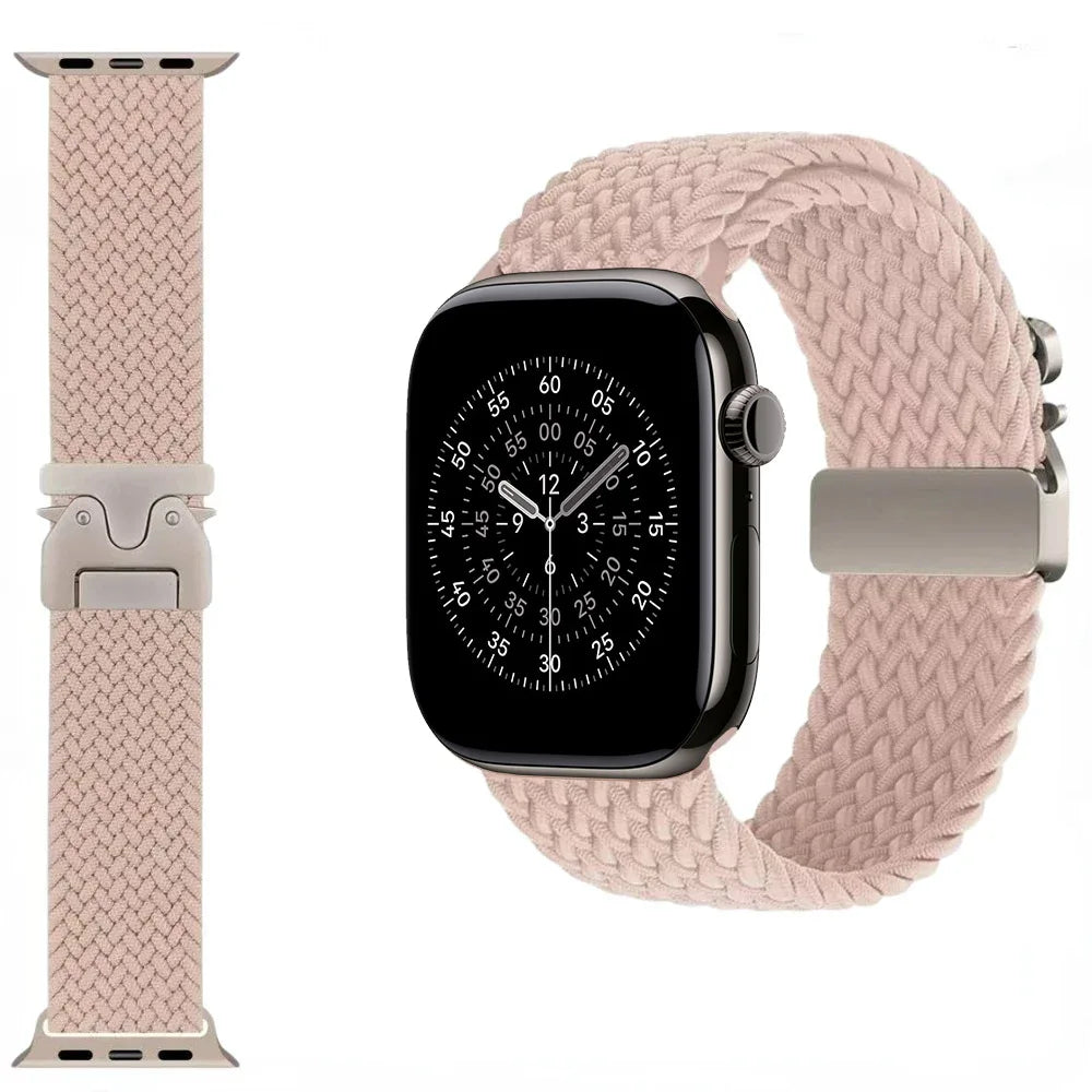 nylon Braided Strap For Apple Watch Band Ultra 3/2/1 49mm parachute Buckle 11 10 46mm 42mm 9 8 7 45/41mm iWatch 6 5 SE3 44/40mm
