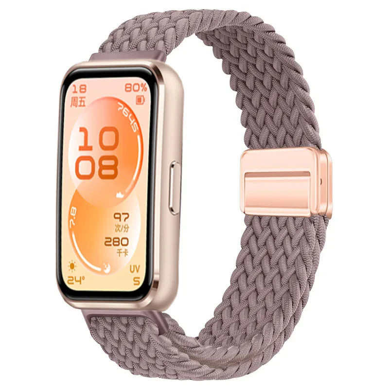 Official Nylon Loop Strap For Huawei Band 11/11 Pro Fashion Magnetic Buckle Braided Wristband For Huawei Band 8/9/10 Accessories