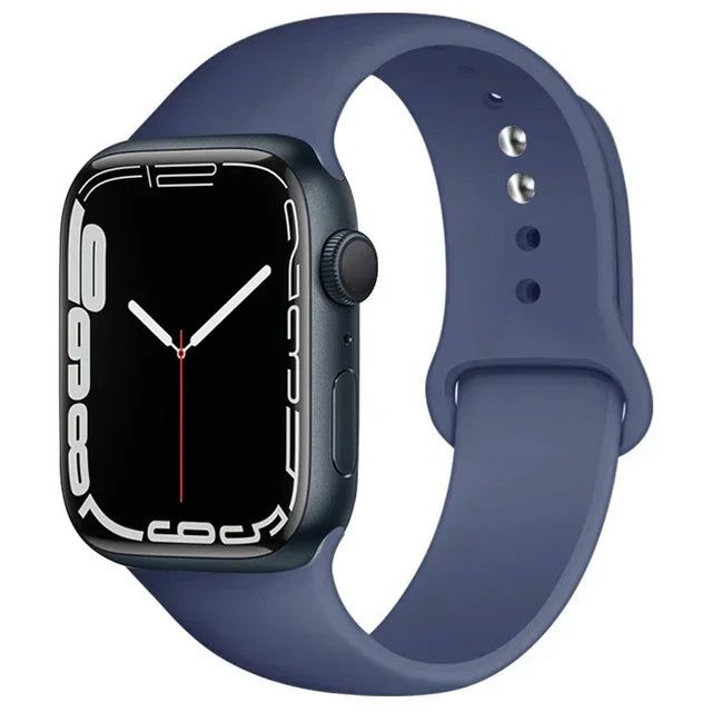 Silicone Band For Apple Watch strap 46mm 44mm 45mm 40mm 41mm 42-38mm 49mm sport bracelet iwatch series 11 10 9 8 7 6 5 SE Ultra3