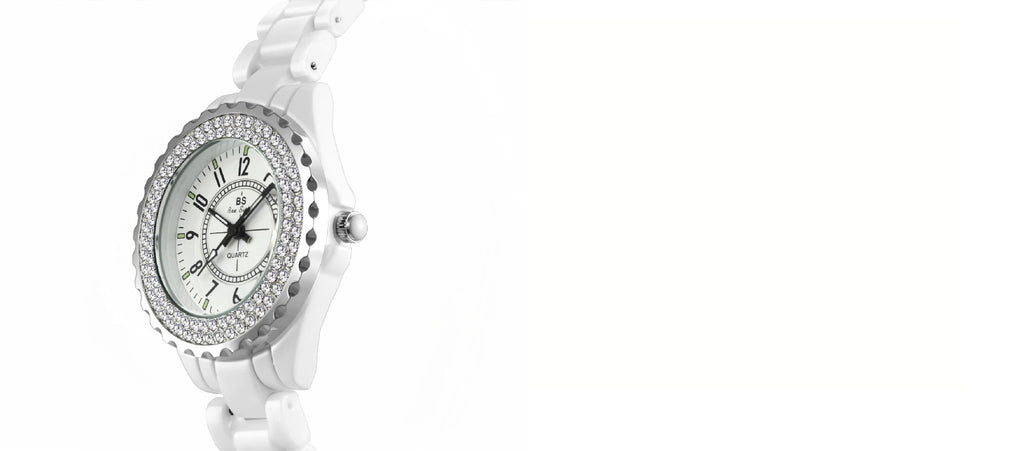 New Fashion Women Quartz Watch Ceramic Strap Clock Silver Diamond Wristwatch for Girl Student Relogio Feminino Dress Gifts