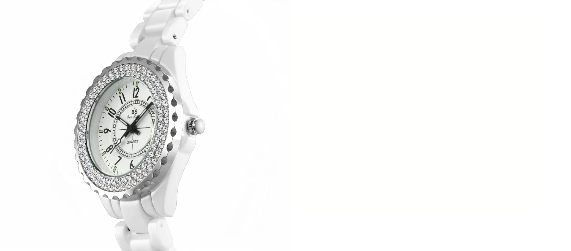 New Fashion Women Quartz Watch Ceramic Strap Clock Silver Diamond Wristwatch for Girl Student Relogio Feminino Dress Gifts