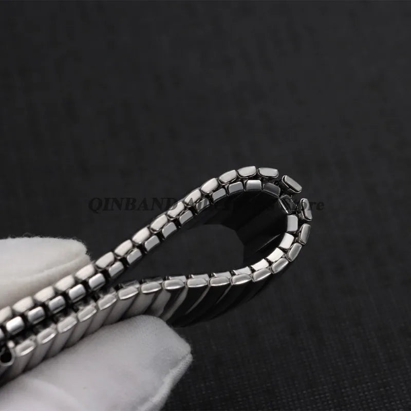 12mm 14mm 16mm 18mm 20mm 22mm Expansion Stainless Steel Watch Strap Elastic Metal Watchband Universal Men Women Watches Bracelet