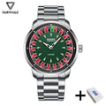Mark Fairwhale Original Watch For Men Luxury Stainless Steel Clock Fashion Casual Fun Roulette Design Quartz Wristwatch 2025 New