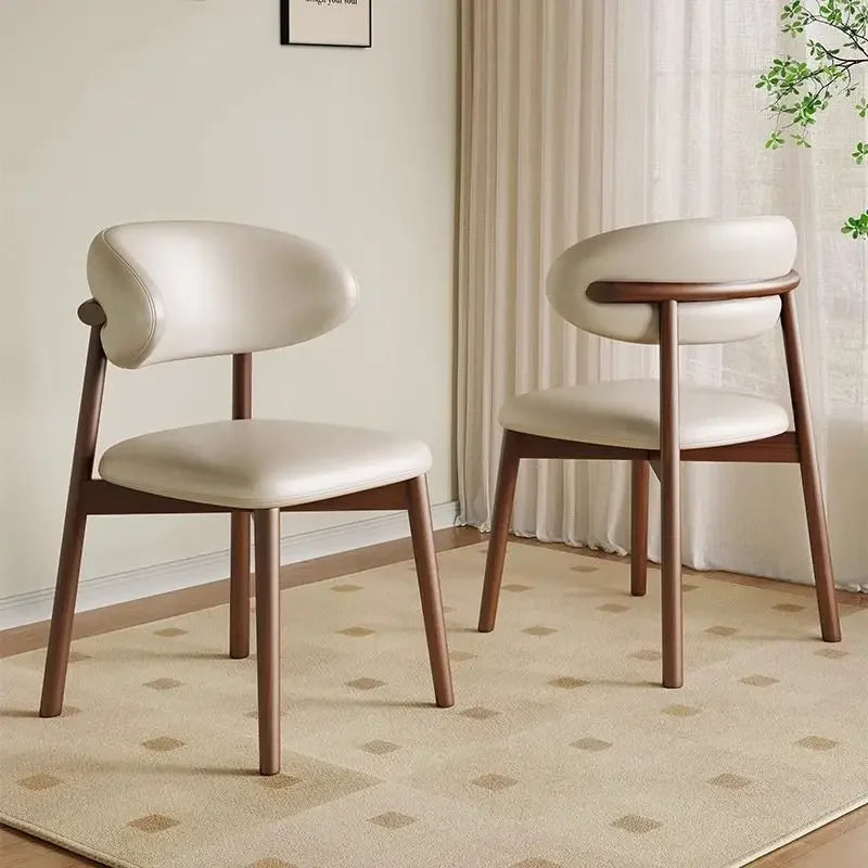 Lounge Vanity Dining Room Chairs Office Single Gamer Home Kitchen Chair Wooden Design Chaises Salle Manger Furniture XR50CY