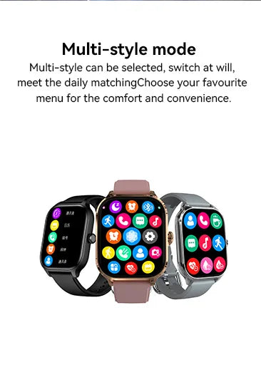 2026 New Bluetooth Call Smart Watch Electronics Smartwatch Digital Fitness Clock Sports Wrist Watches for Man Woman Android iOS
