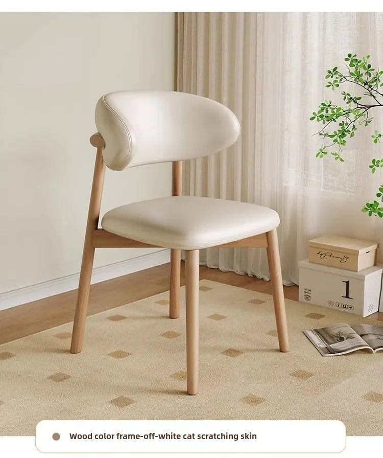 Lounge Vanity Dining Room Chairs Office Single Gamer Home Kitchen Chair Wooden Design Chaises Salle Manger Furniture XR50CY