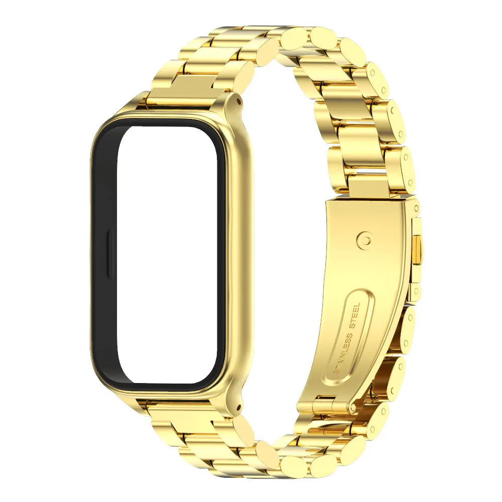 Metal Strap For Mi Band 9 Active Bracelet Wristband for Xiaomi Smart Band 8 Active Watchband Mi 8 Active Stainless Steel Strap