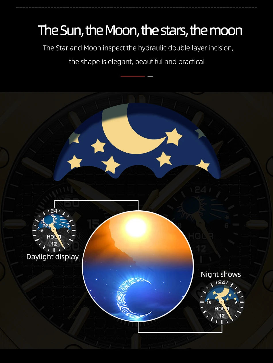 CHENXI  Multifunctional Men's Watches Luxury Brand Calendar Luminous  Waterproof Men Wristwatch High Quality Quartz male Watch