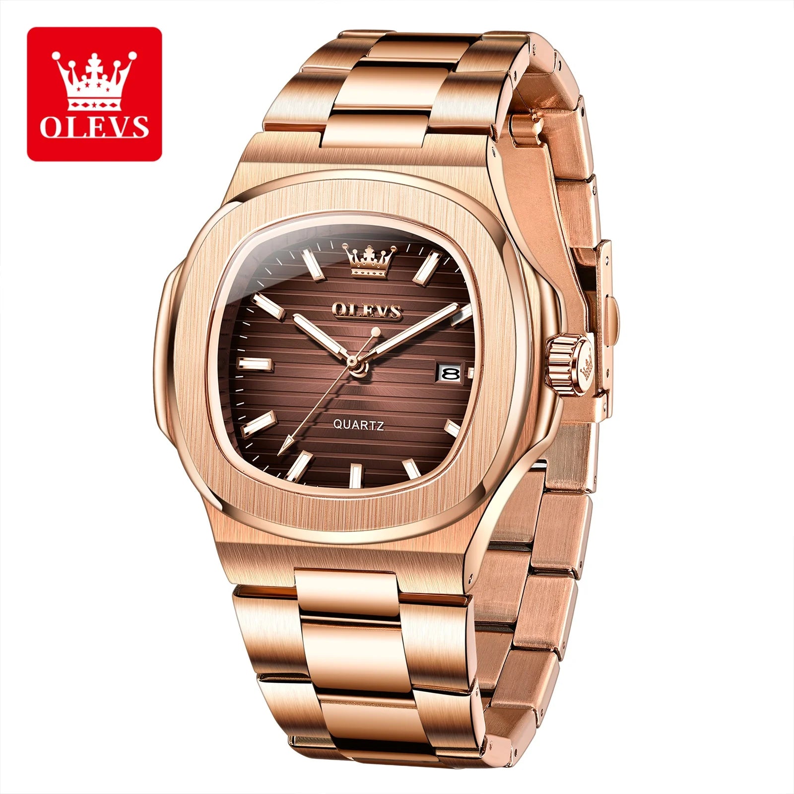 OLEVS 3696 Quartz Watch For Men Luxury Calendar Waterproof Business Men's Wristwatch Luminous Big Dial Fashion Simple Man Watch