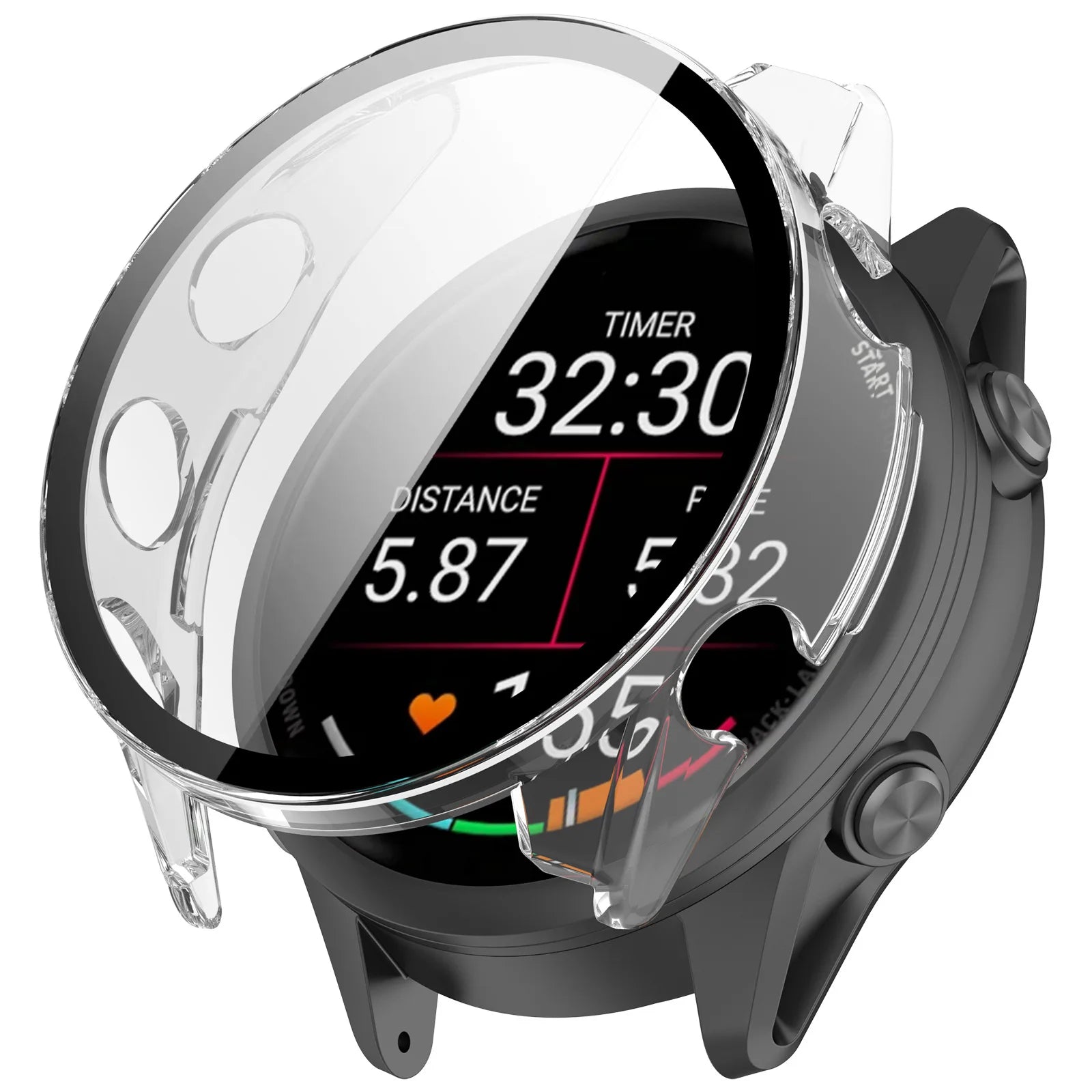 PC Case＋HD Tempered Glass for Garmin Forerunner 970/570/965/165 Anti-fall Screen Protective Shell Garmin Venu 4 45/41mm/Active 6