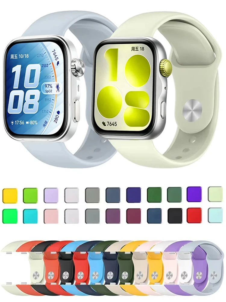 Silicone Strap for Huawei Watch Fit 5-4-3/Fit 5/4 Pro Comfortable band Replaceable Bracelet for Huawei Watch Fit 5-4 Accessories