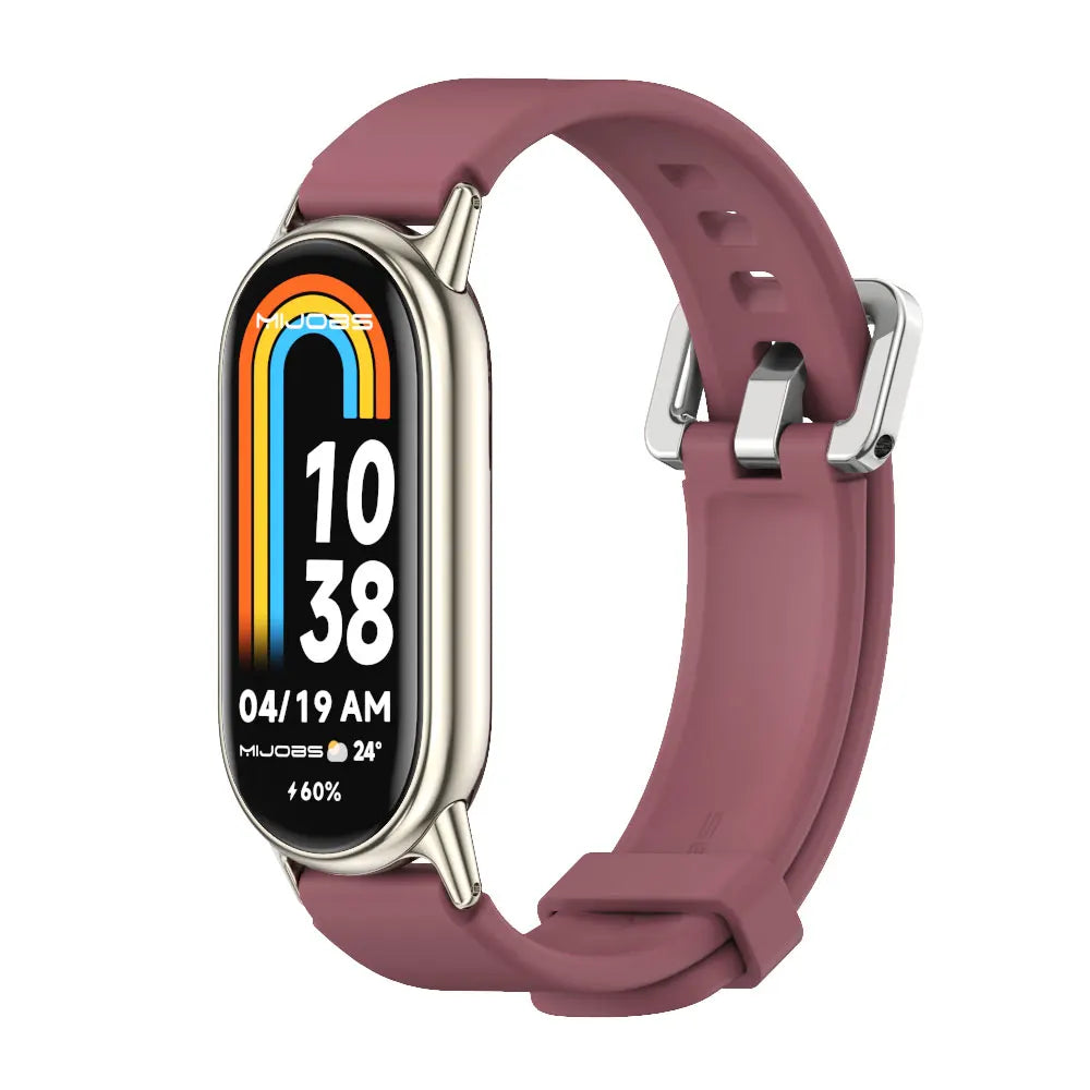 Strap for Mi Band 10 9 8 7 6 5 Watch Band for Mi Band 10 Silicone Wristband for Mi Band 9 Bracelet For Mi Band 8 Strap