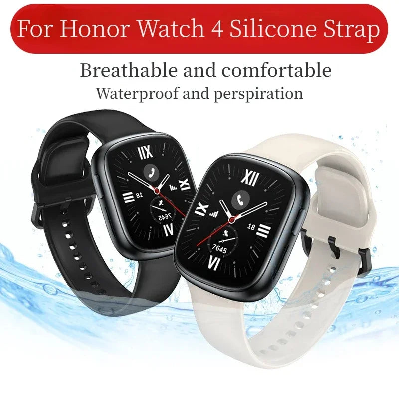 Soft Silicone Band for Huawei Honor Watch 4 Original Replaceable Bracelet Wristband for Huawei Honor Watch 4 Sport Watchband