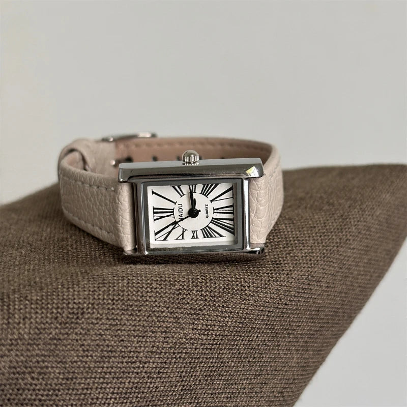 Hot Sale Women Square Dial Quartz Watch Minimalist Steel Strap Wristwatch Para Mujer Ladies Gifts Dropshipping Relógio Feminino