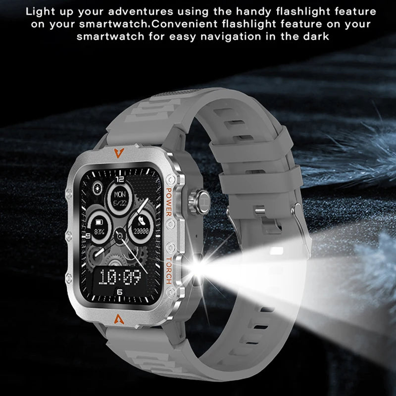 Bluetooth Call Smart Watch Electronics Smartwatch Digital Fitness Clock Flashlight Sports Watches for Man Woman iOS Android 2025