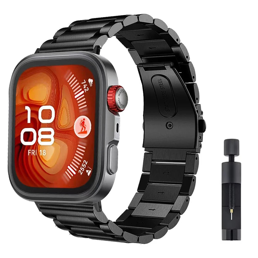 Metal Strap for Huawei Watch Fit 3/4 Adjustable Bracelet Wristband for Huawei Watch Fit 4/4 Pro Stainless steel Belt Accessories