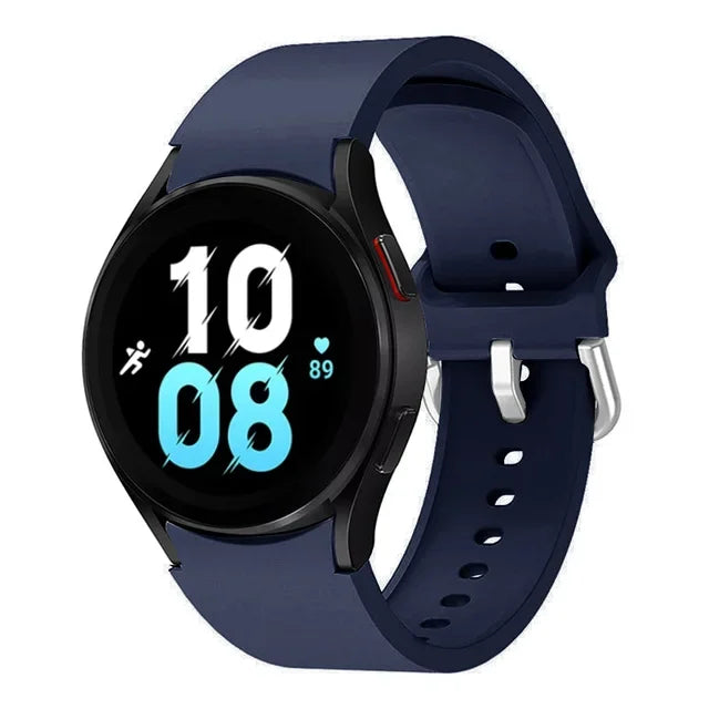 20mm Silicone Strap for Samsung Galaxy Watch 7 6 5 40mm 44mm 5 Pro 45mm Bracelet for Watch 4 6 Classic 46mm 42mm 43mm 47mm Band
