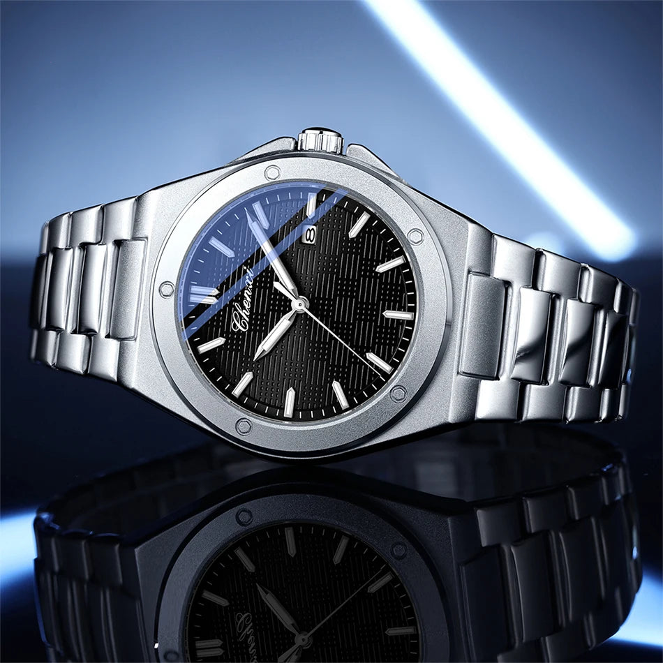 CHENXI New in Men's Watches Classic Fashion Quartz Wristwatches Simple Luminous Date Calendar Display Water-Resistant Man Watch