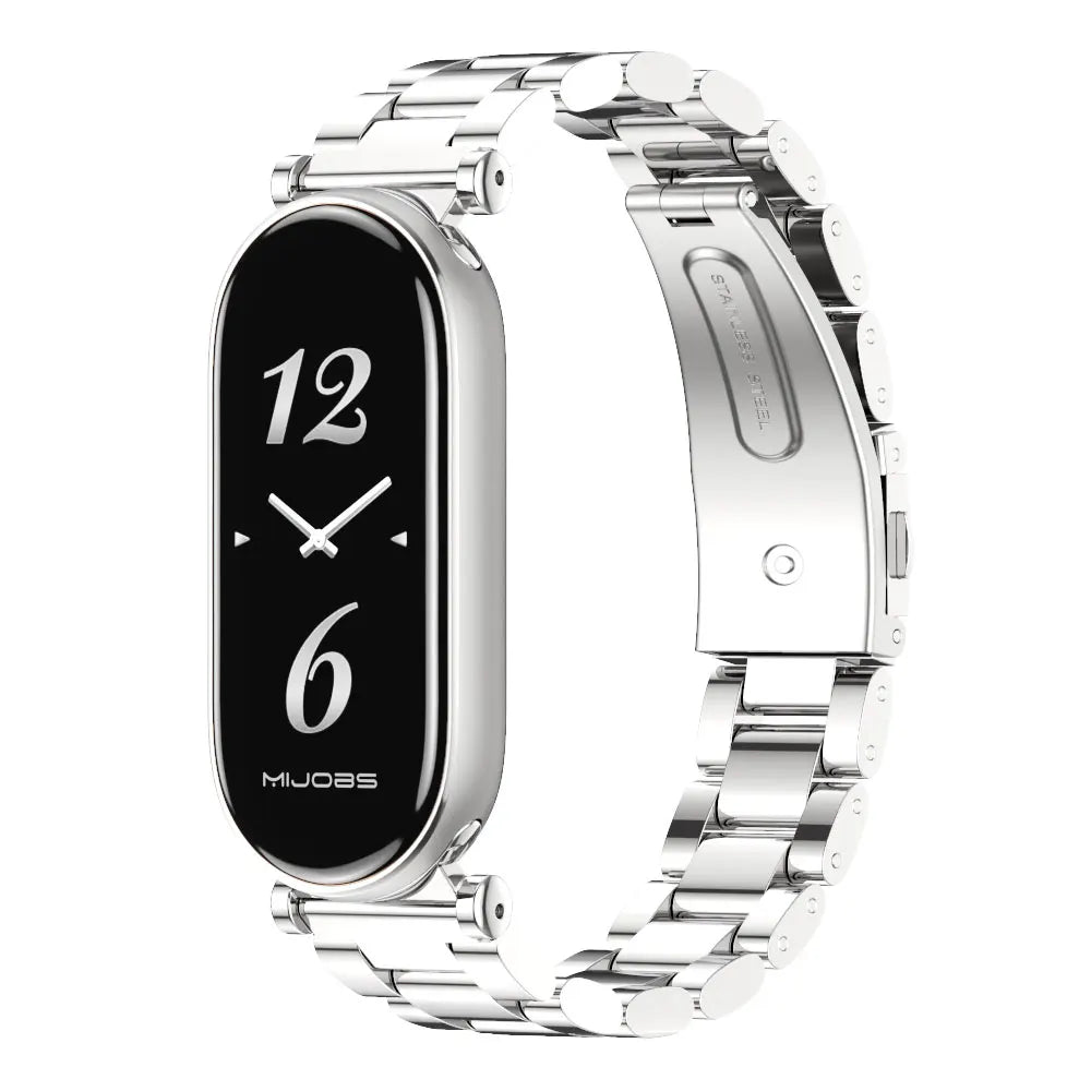 Strap for Mi Band 10 9 8 Wristband For Mi Band 9 Bracelet for Mi Band 10 Stainless Steel Watch Band for Mi Band 8 Metal Straps