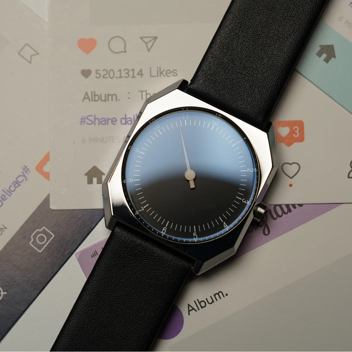 SKU Retro One Pointer Watch for Men luxury high quality Vintage Style Quartz Watch Unique Design Fashion Wrist watch for man men