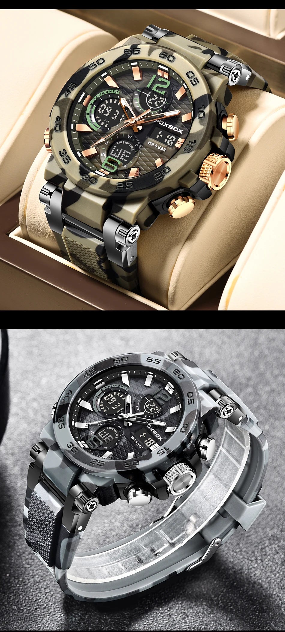 LIGE Digital Men Military Watch 50m Waterproof Wristwatch LED Quartz Clock Sports Watch Male Big Watches Men Relogios Masculino