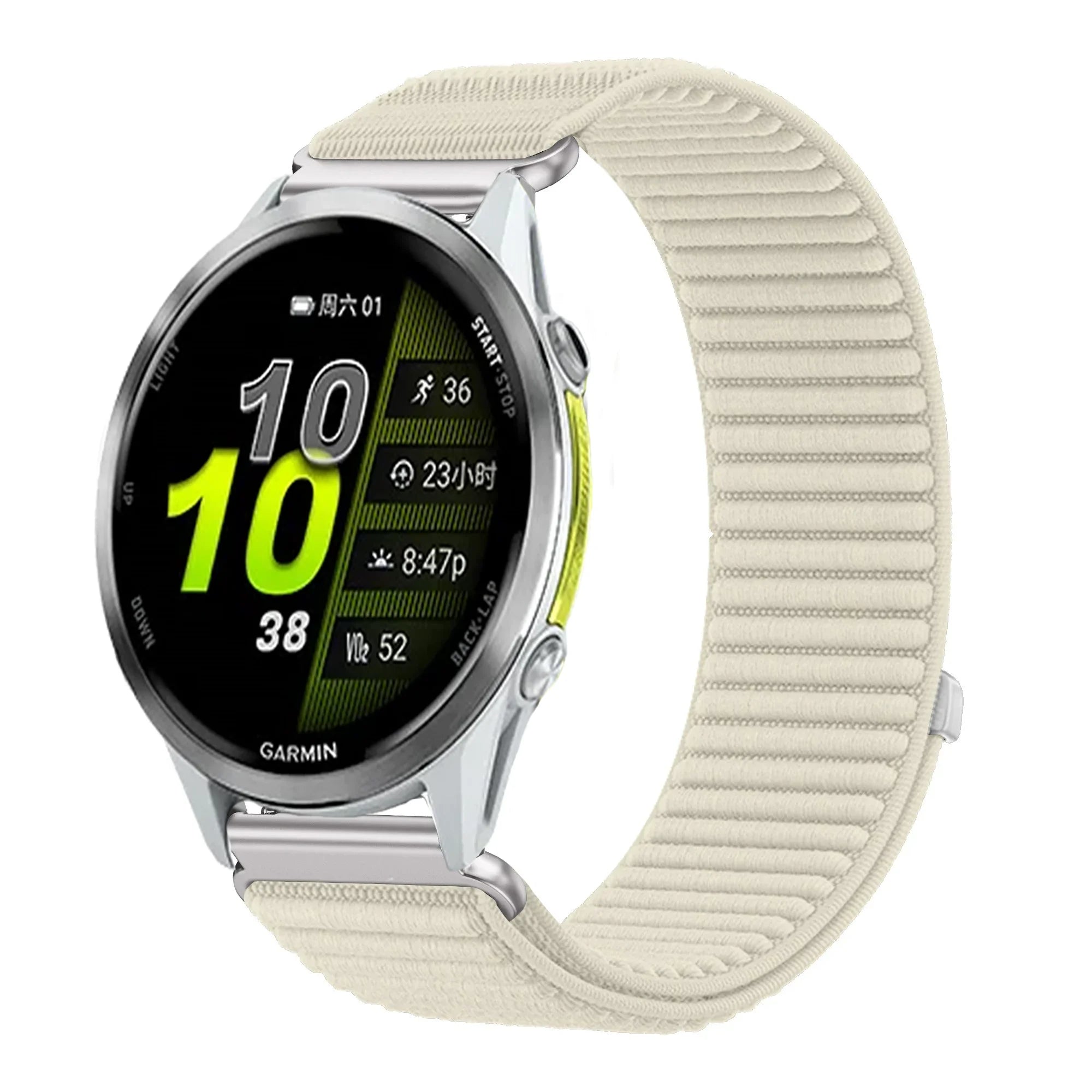 18mm 20mm 22mm Nylon Loop Strap For Garmin Forerunner 970 570 Venu 4 45mm 41mm Venu 3 Wave Wristband Garmin Active 6 Accessories