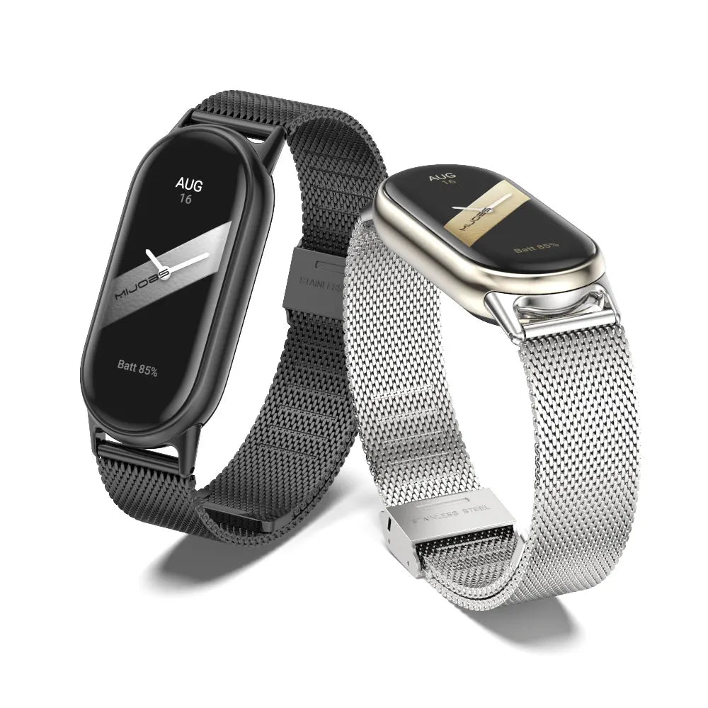Strap for Mi Band 10 9 8 Wristband For Mi Band 9 Bracelet for Mi Band 10 Stainless Steel Watch Band for Mi Band 8 Metal Straps