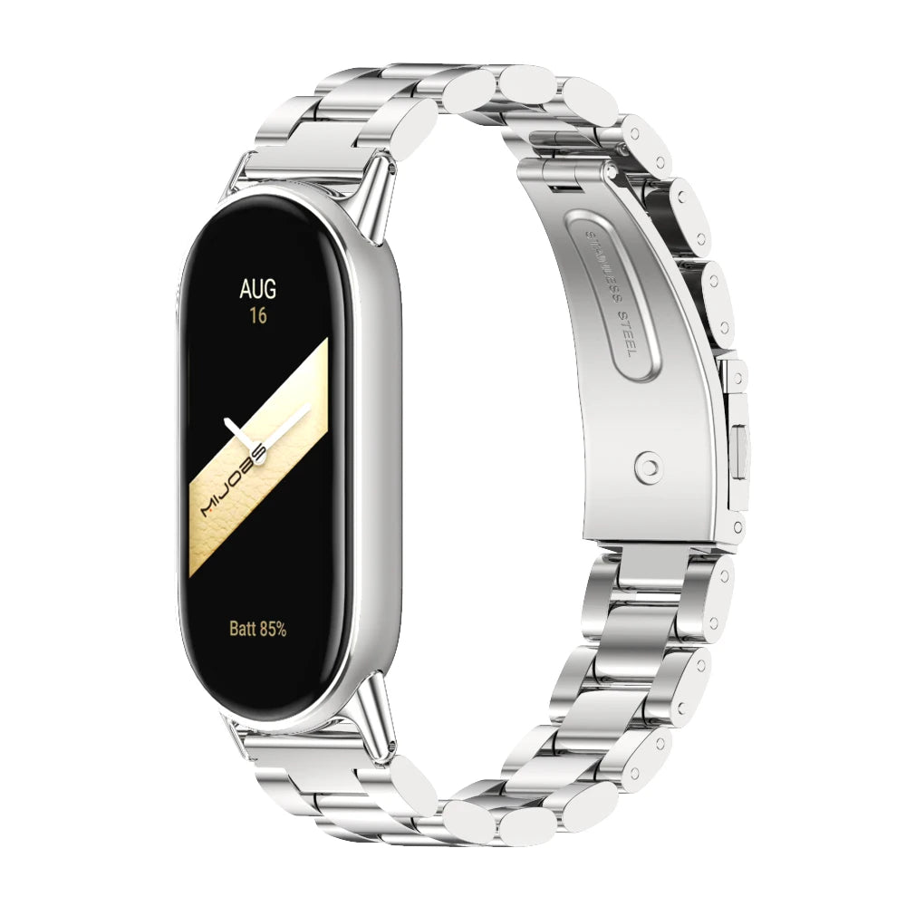Strap for Mi Band 10 9 8 Wristband For Mi Band 9 Bracelet for Mi Band 10 Stainless Steel Watch Band for Mi Band 8 Metal Straps
