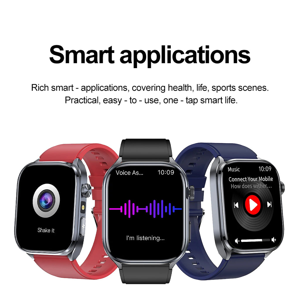 2026 New AI Health Care Accurate detection ECG SmartWatch Blood Pressure lipids Uric Acid Analysis Bluetooth Call Smart Watches
