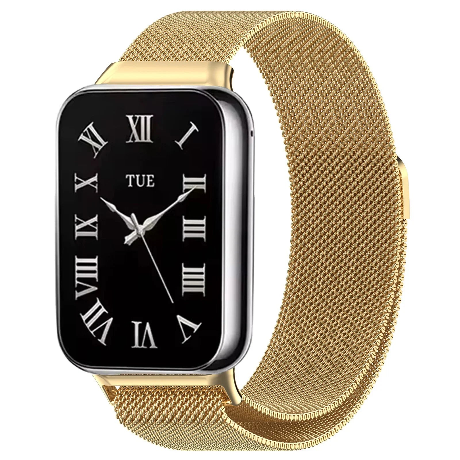 Milanese Loop Strap For Xiaomi Mi Band 9/8 Pro Metal Magnetic Durable Wristband Watchband For Redmi Watch 4/5/6 Correa Accessory