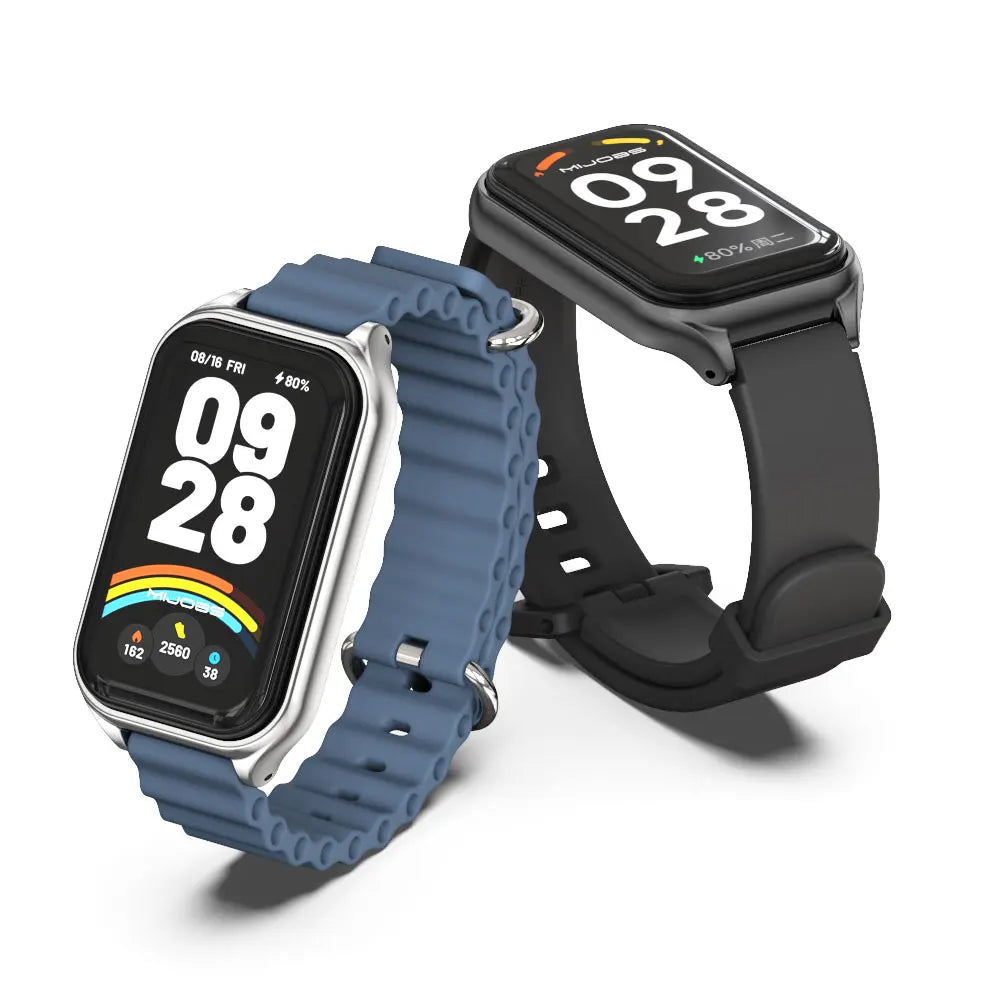 Strap For Mi Band 9 Active Watchband for Mi Band 8 Active 9 Active Silicone Wristband for Mi Band 9 Active Smartband Accessories