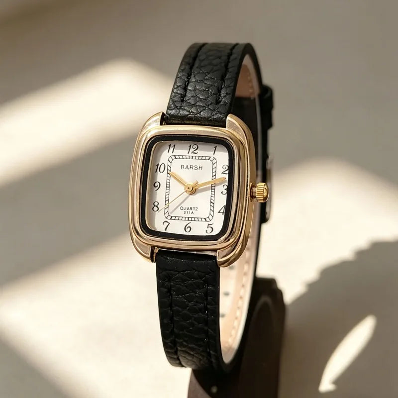 Fashion Leather Belt Watch for Women Luxury Watch Simple Retro Roman Dial Quartz Wristwatches Wholesale Relojes Para Mujer