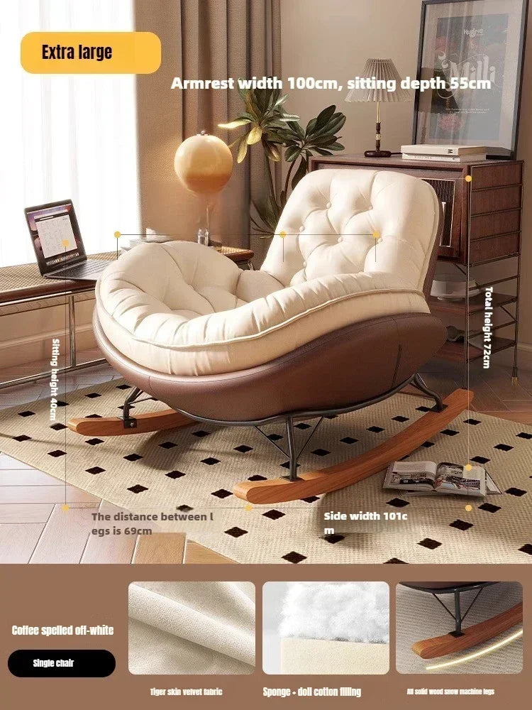 Lazy Sofa, Single Rocking Chair, Lounge Chair, Adult Honeycomb Chair, Balcony, Home Use,internet Celebrity,leisure Rocking Chair