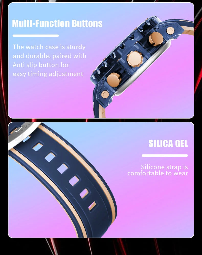 Military Watches Men Watch 2025 New 50M Waterproof Wristwatch Stopwatch Alarm LED Light Digital Watches 8136 Men's Sports Watch