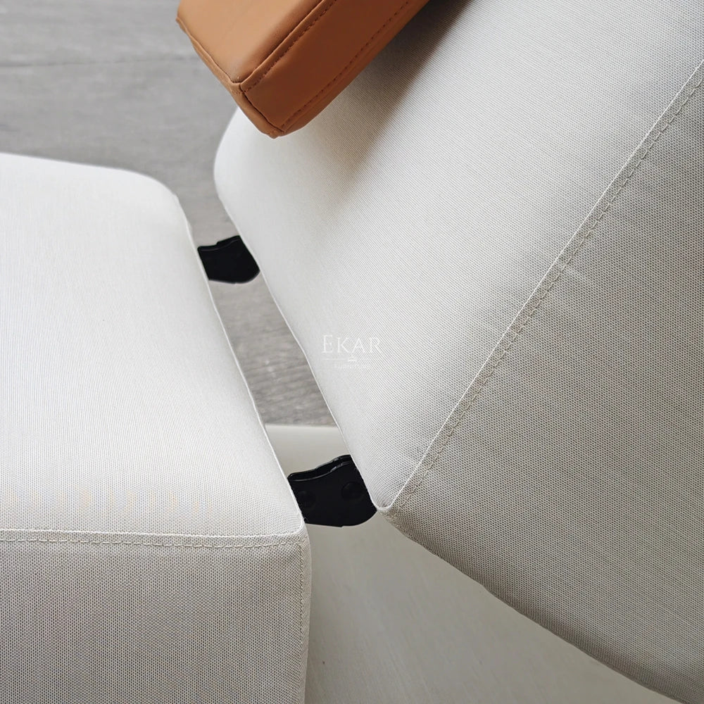 Wood Outdoor Sunbed | Modern Adjustable Backrest Pool Daybed for Hotel & Villa Use