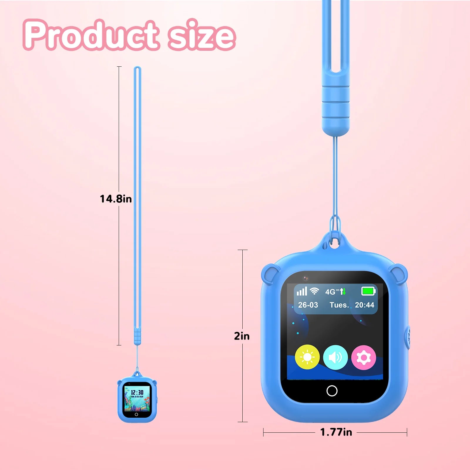 Wonlex KT24S Silicone Case Replace Detachable Strap 1/2 Sets Watches Silicone Protector Case Cover Kid Smart Watch Accessories
