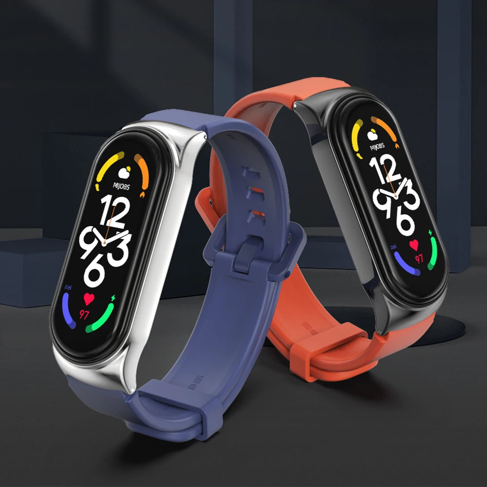 Strap for Mi Band 10 9 8 7 6 5 Watch Band for Mi Band 10 Silicone Wristband for Mi Band 9 Bracelet For Mi Band 8 Strap