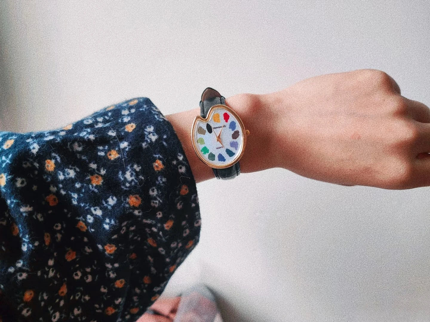 2026 Hot Sale Retro Niche Art sketching board Design Leather Quartz Square Exquisite and Versatile Pointer Watch 29mm