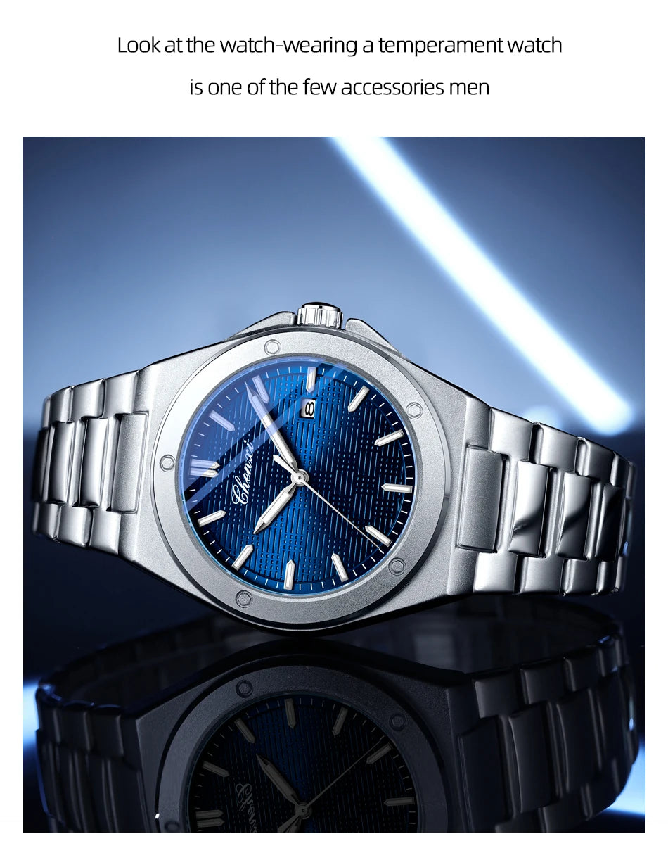 CHENXI New in Men's Watches Classic Fashion Quartz Wristwatches Simple Luminous Date Calendar Display Water-Resistant Man Watch