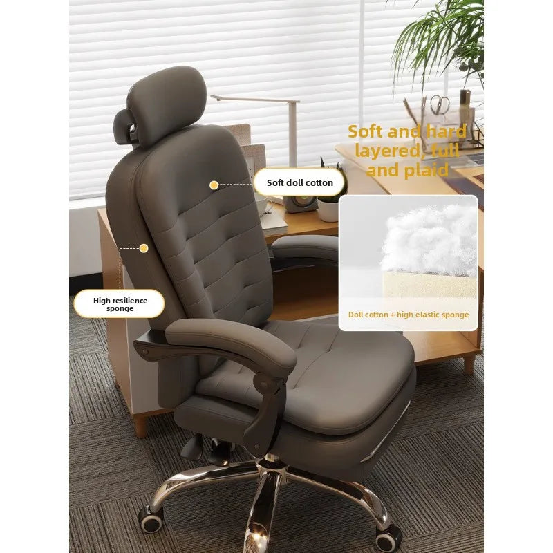 Comfortable home office chair that can lie down, computer, desk and chair, rotating ergonomic boss chair