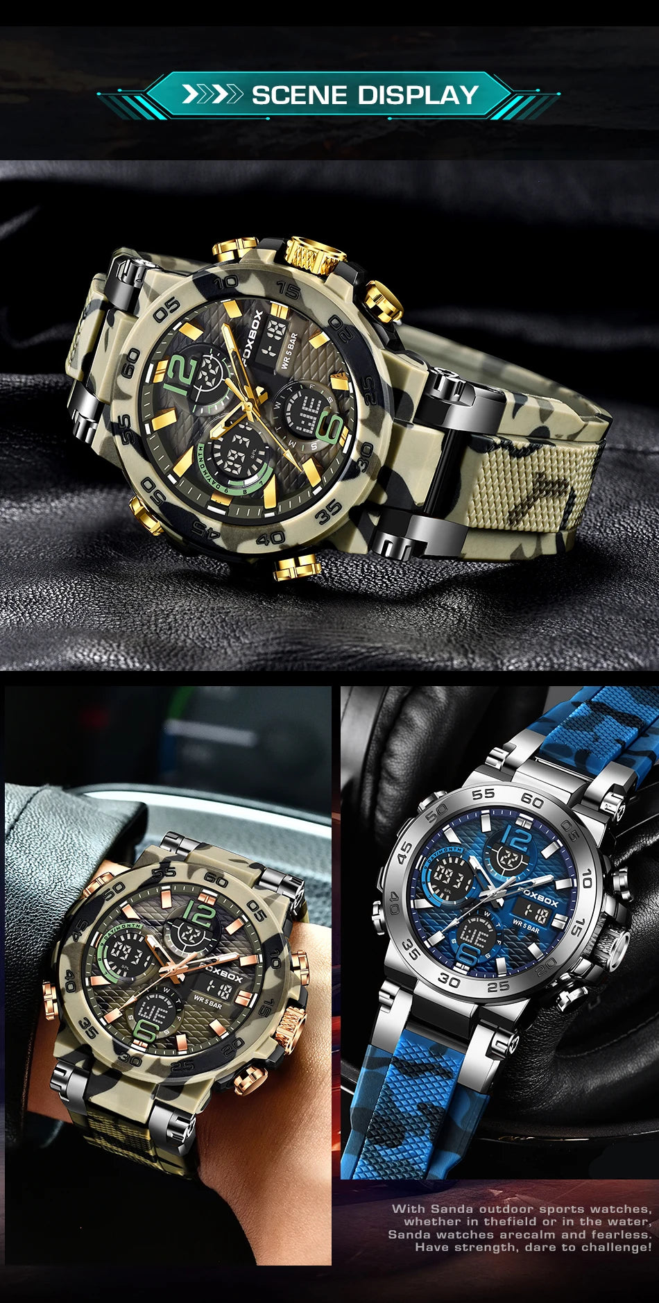 LIGE Digital Men Military Watch 50m Waterproof Wristwatch LED Quartz Clock Sports Watch Male Big Watches Men Relogios Masculino